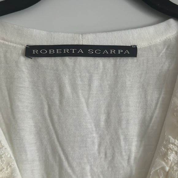 Robert Scarpa button down lace blouse - Picture 3 of 7